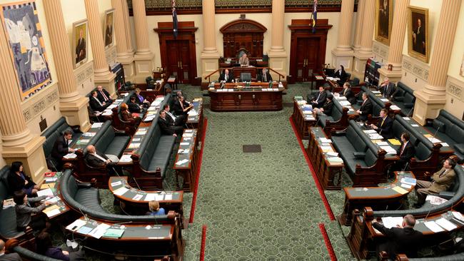 Inside the lower house of the South Australian Parliament House. Picture: File