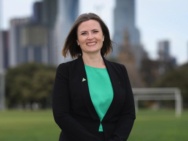 Ms Ingleton works as a midwife and sits on the Australian Nursing and Midwifery Federation. Picture: David Caird