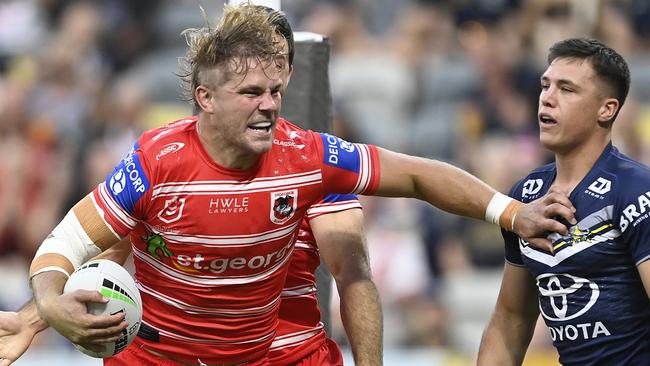 Jack de Belin will captain the Dragons this weekend. Picture: Getty