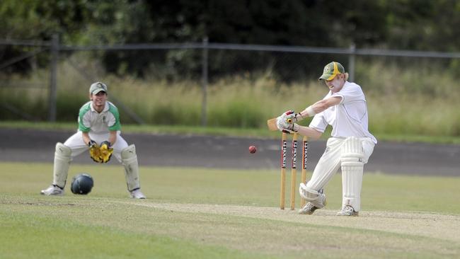 Casino Cavaliers' Sam Irvine batting against Lennox Head at Queen Elizabeth Park on Saturday. Photo Cathy Adams / The Northern Star