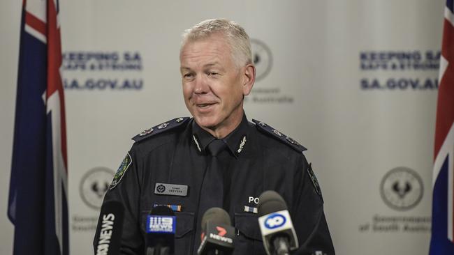 SA Police Commissioner Grant Stevens has announced our state borders have reopened. Picture: NCA NewsWire / Roy VanDerVegt