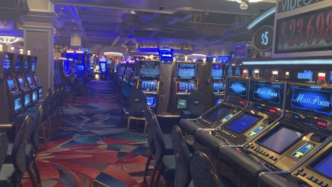 Images taken by Mandy and Paul of Las Vegas and inside an abandoned casino after the lights went out due to the Nevada Governor ordered casinos and other businesses to close, leaving only takeaway food open.