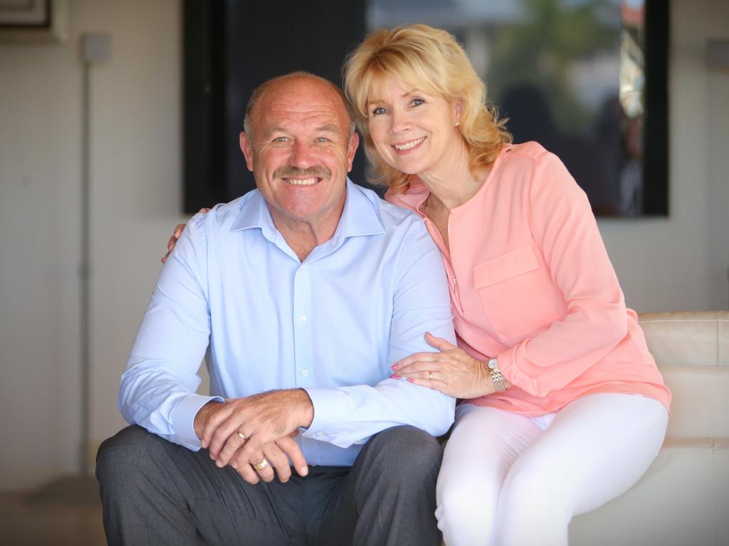 Wally Lewis and wife Jacqui. Picture: Jamie Hanson