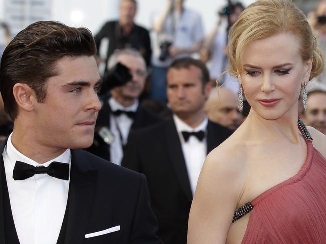 Efron and Kidman arrive for the screening of the film The Paperboy at the 65th International Film Festival in Cannes in 2012.