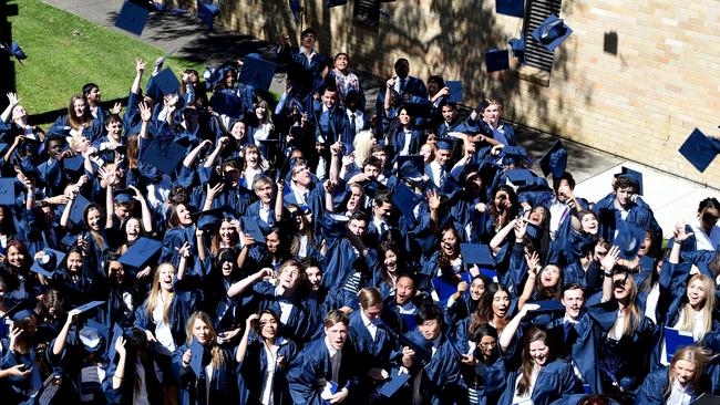 Mitchell High School’s graduation ceremony.