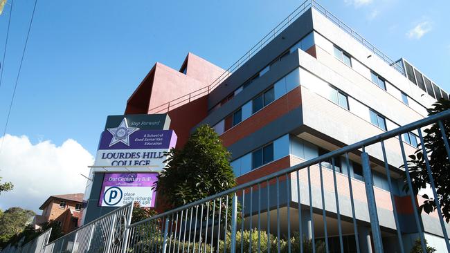 The student attends Lourdes Hill College in Brisbane. Picture: Claudia Baxter