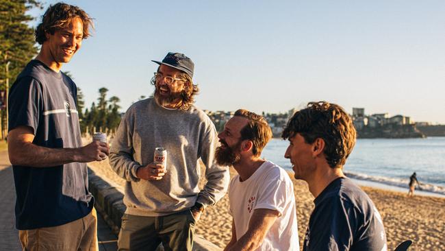 Heaps Normal has expanded to a team of now 23 staff under co-founders Jordy Smith, Peter Brennan, Andy Miller and Ben Holdstock. Picture: Nikki To