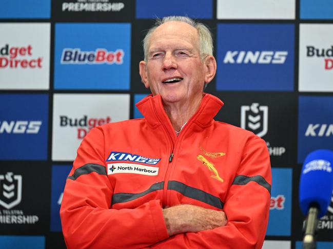 Wayne Bennett has pledged to get a South Sydney tattoo – if he can coach the team to a premiership. Picture: NRL Photos