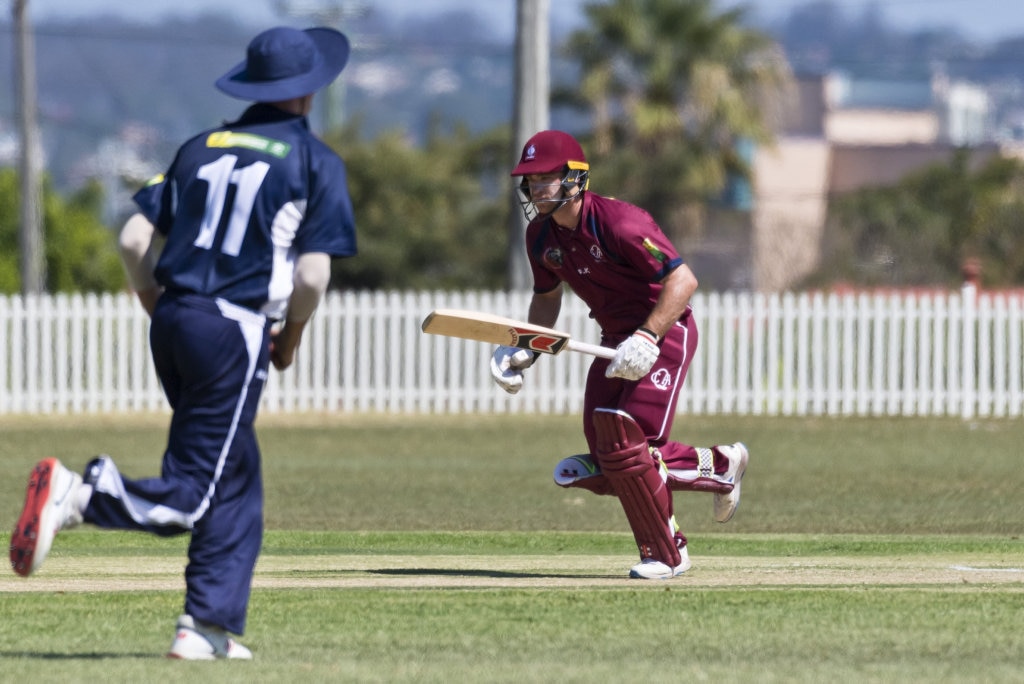 Chris Gillam bats for Queensland against Victoria in Australian Country Cricket Championships round two at Rockville Oval, Friday, January 3, 2020. Picture: Kevin Farmer