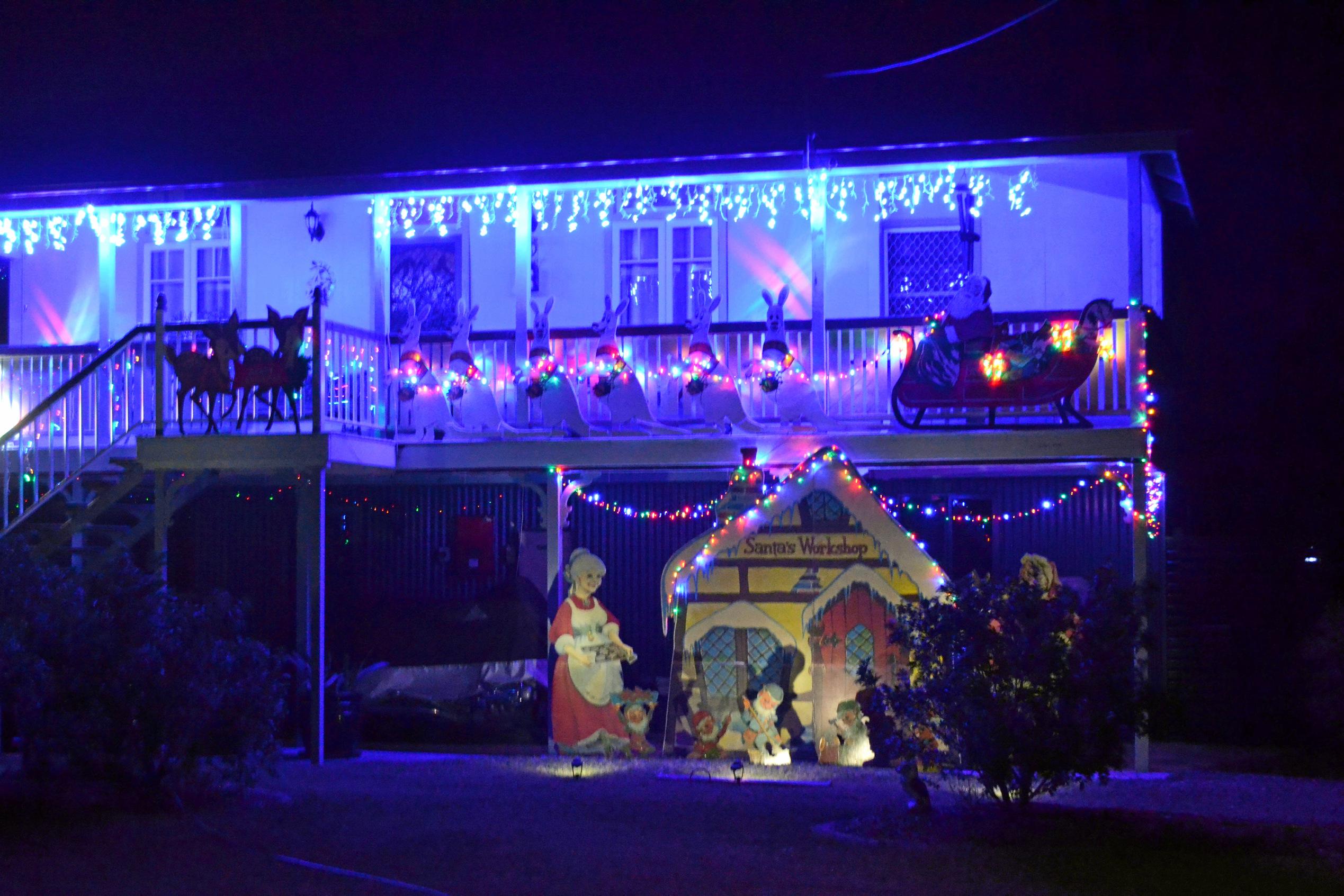 Roma Christmas lights. Picture: Ellen Ransley