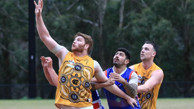 Michael Wenn (left) won Norwood’s club champion award this year. Picture: Davis Harrigan