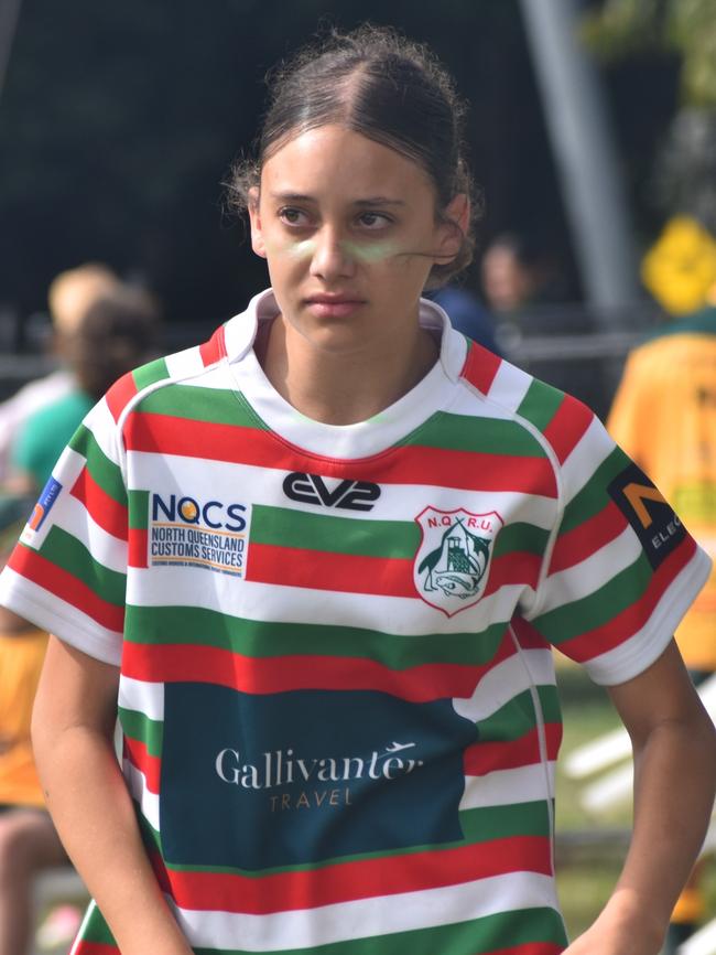 Queensland Country Rugby Championships, under-14 girls, North Queensland versus South Queensland, in Rockhampton, on June 29, 2024.