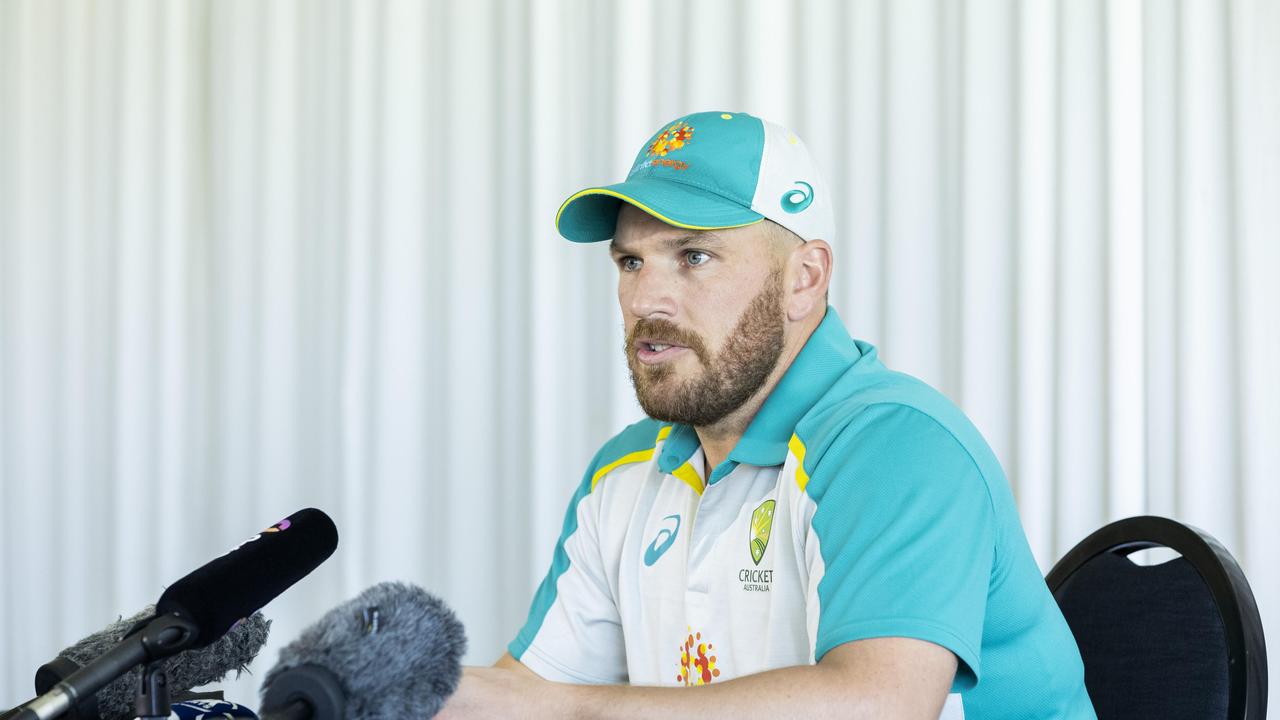 Australian captain Aaron Finch is under a fitness cloud. Picture: Richard Walker