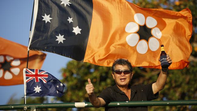 Austin Chin, 64, loves celebrating Territory Day. Picture: Glenn Campbell