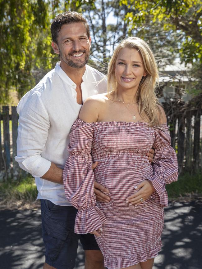 The couple in Byron Bay in September.