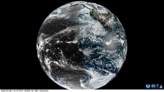 Satellite Imagery Shows Moon’s Umbra Passing Over Pacific Ocean ...