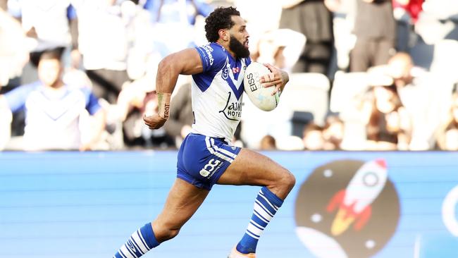 Josh Addo-Carr was back to his blistering best against the Titans. Picture: Matt King/Getty Images