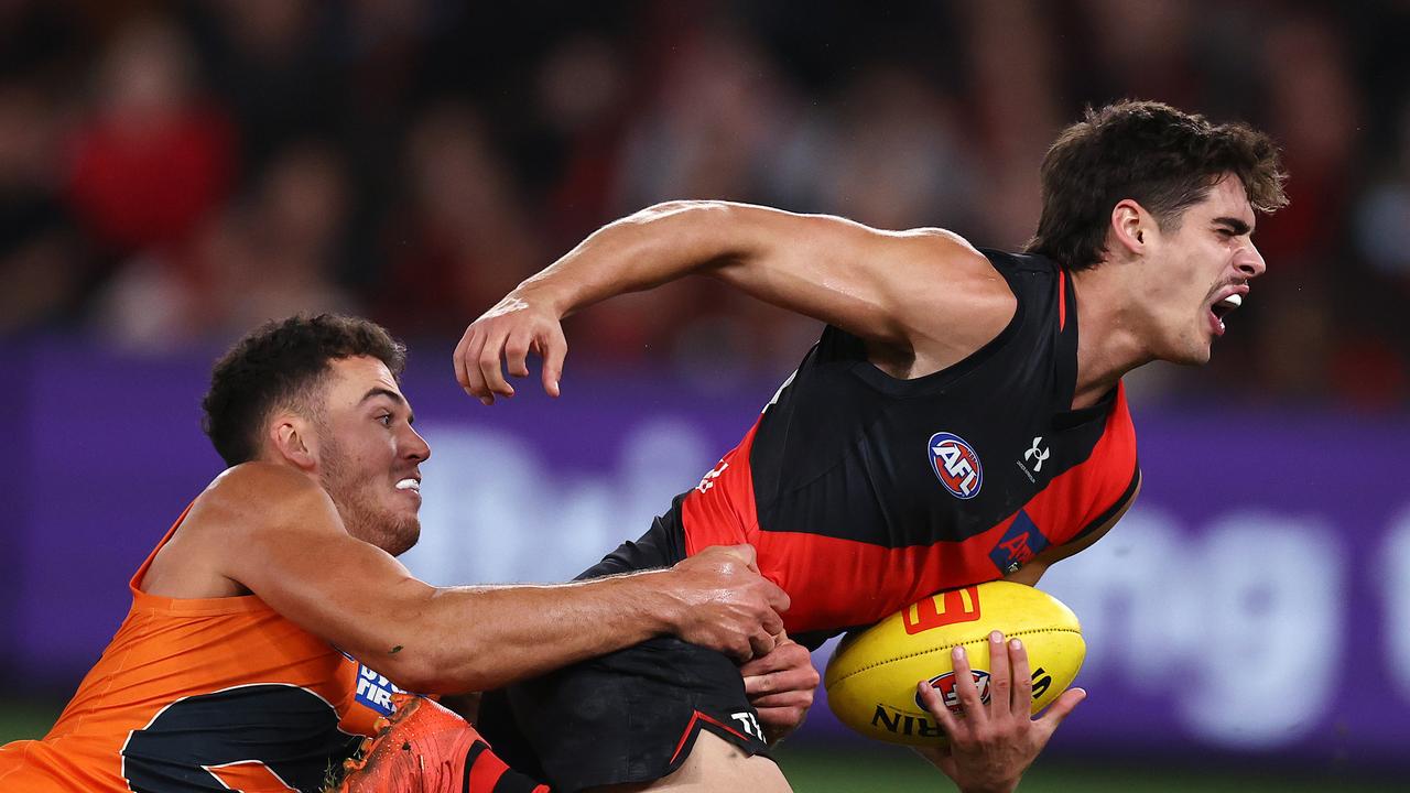 Essendon defender Brandon Zerk-Thatcher has been traded to Port Adelaide along with a bundle of late draft picks in exchange for Xavier Duursma. Picture: Michael Klein