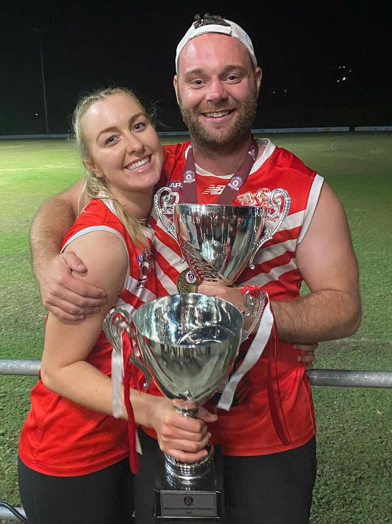Katelyn Lynch with Josh McKee of the Yeppoon Swans. Picture: Supplied