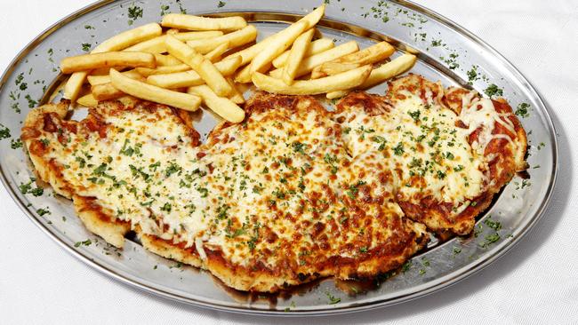 The parmi from Aniketos restaurant.