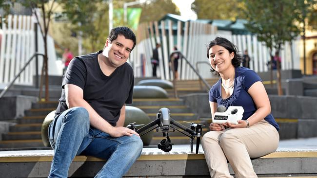 Tekuma founders Michael Griffin and Annette McLelland will move to SA to be a part of the space industry here to develop their remote device controllers (AAP IMAGE / Troy Snook).