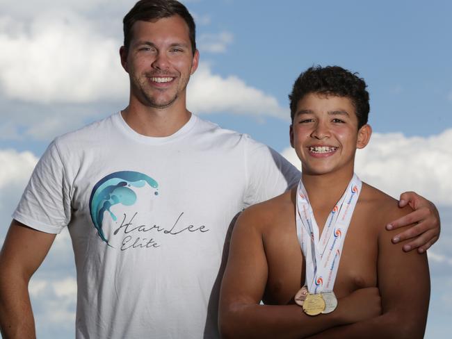 Alex Clarke has trained hundreds of talented swimmers in Canterbury-Bankstown, including Henri Carrera from Padstow.