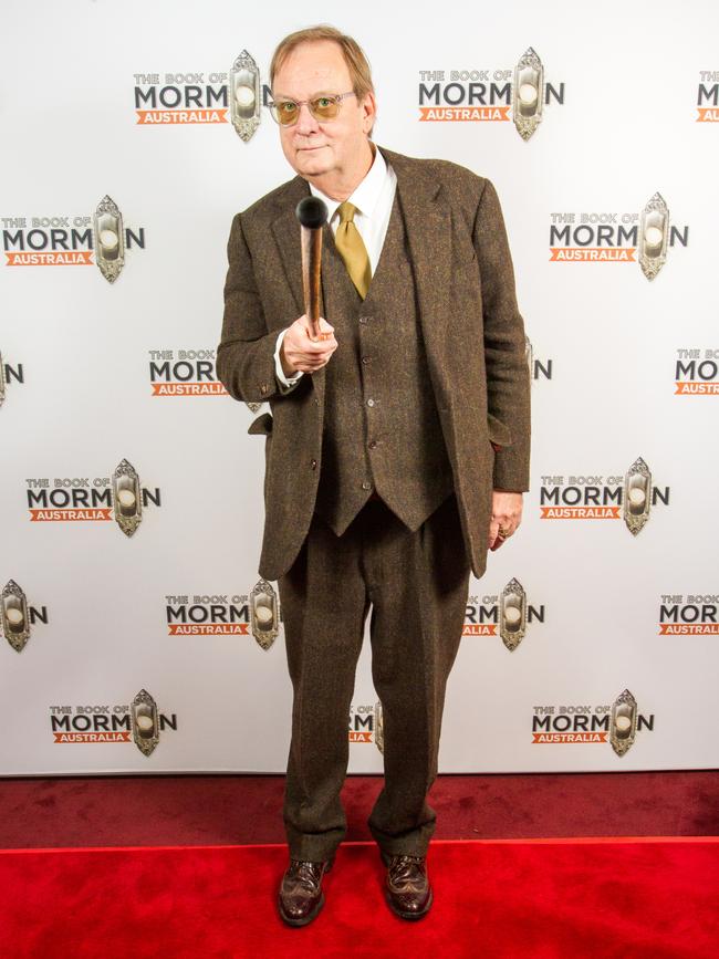 Peter Goers at The Book of Mormon at Adelaide Festival Centre’s Festival Theatre. Picture: Kelly Carpenter