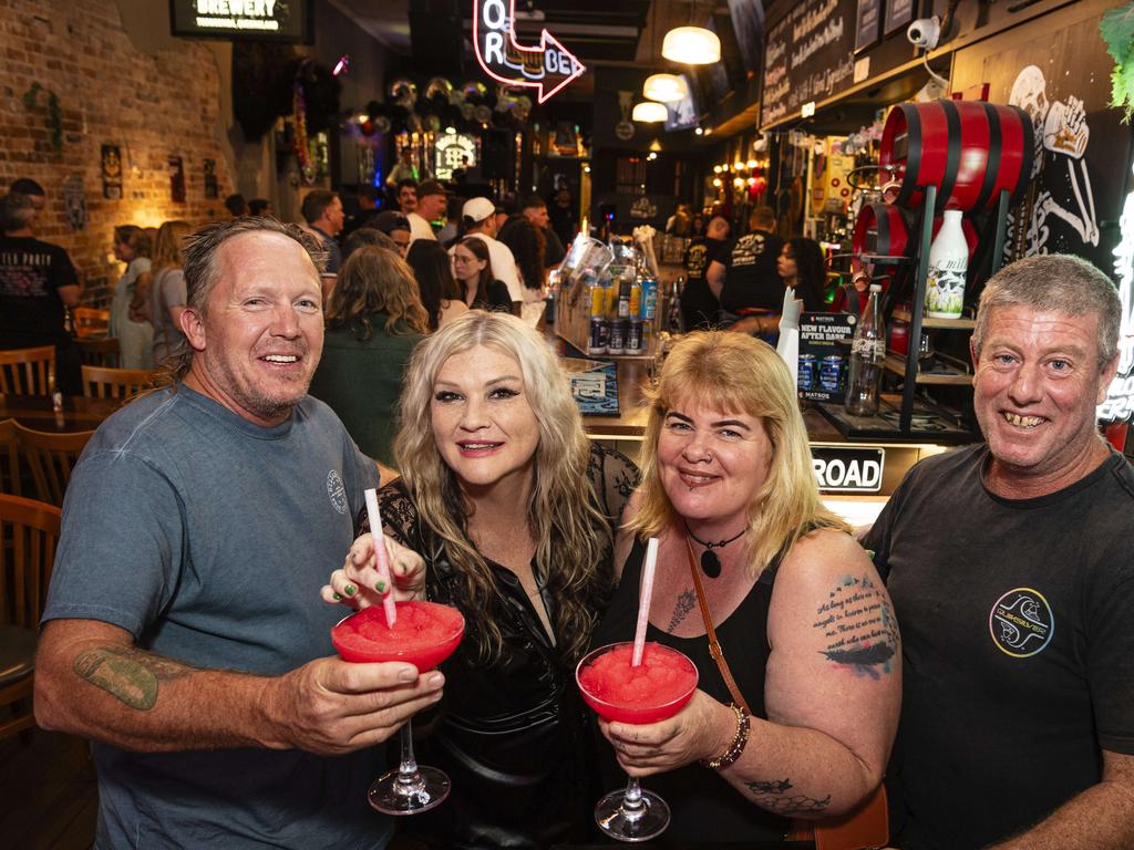 Celebrating New Year's Eve at Bone Idol are (from left) Brian Deaves, Wendy Cullen, Nicole Smith and Jason Foley, Tuesday, December 31, 2024. Picture: Kevin Farmer