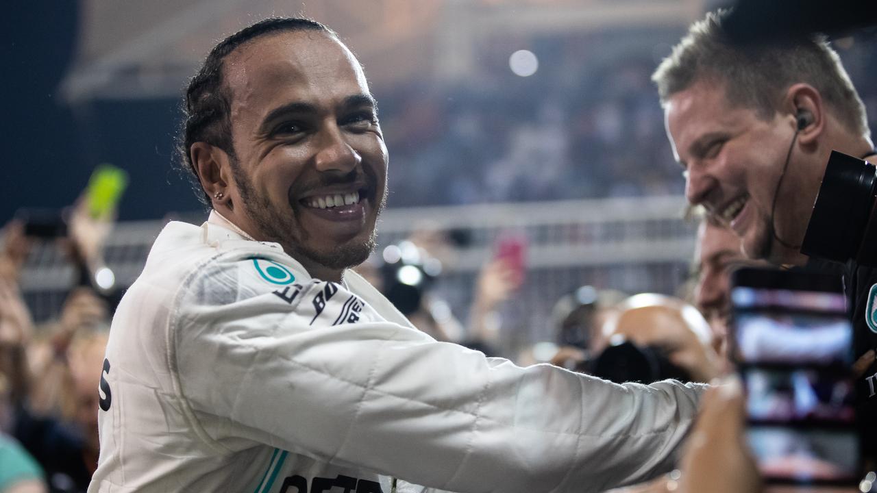 Lewis Hamilton has plenty to smile about.