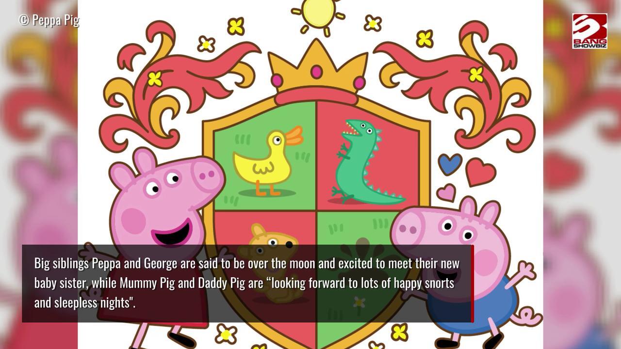 Peppa Pig has become a big sister after Mummy Pig gave birth