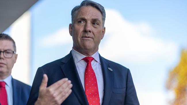 A shifting of spending priorities under Defence Minister Richard Marles, has starting to be felt across the sharemarket. Picture: NCA NewsWire