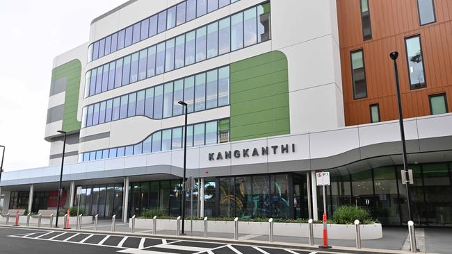 The entrance to the new five-storey, $314 million expansion of the QEH. Picture: Brenton Edwards