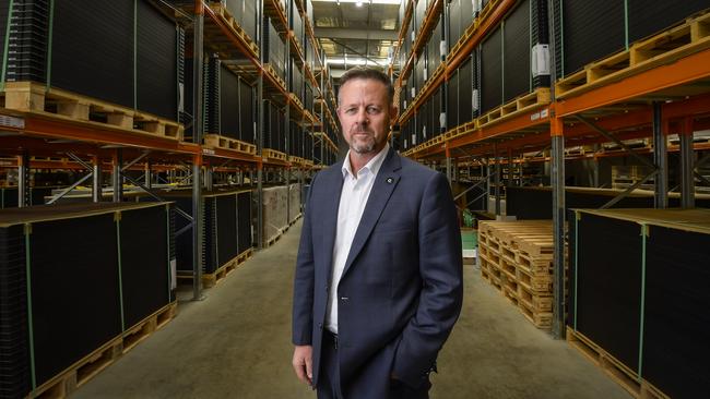 Tindo Solar chief executive Richard Petterson. Picture: Roy VanDerVegt