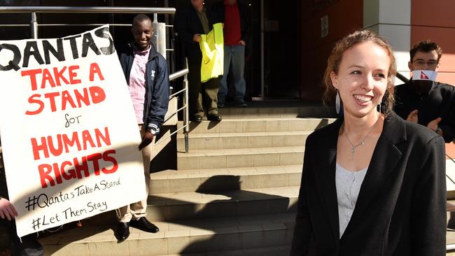 Woman Who Disrupted Qantas Flight In Asylum Seeker Protest Put On Good Behaviour Bond Herald Sun