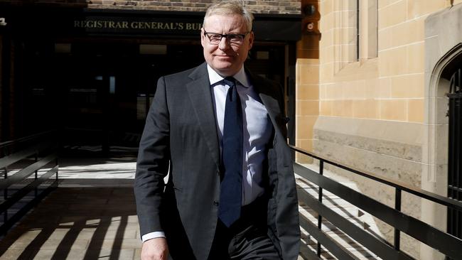 Richard Beasley leaves the special commission of inquiry into the Ruby Princess in Sydney. Picture: Nikki Short