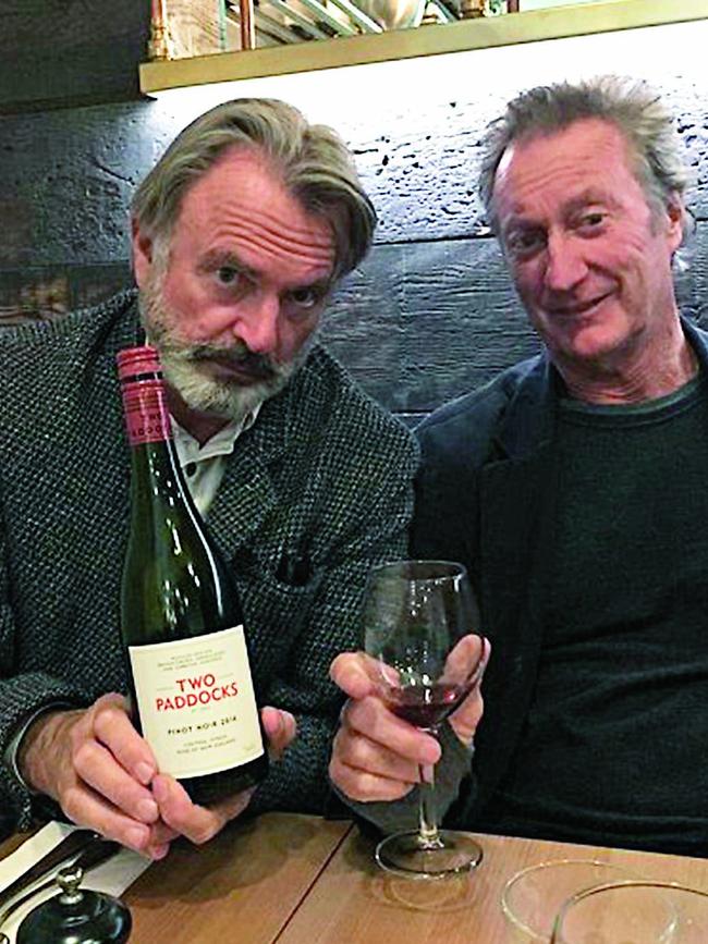 Two best mates: Neill with Bryan Brown. Picture: Twitter