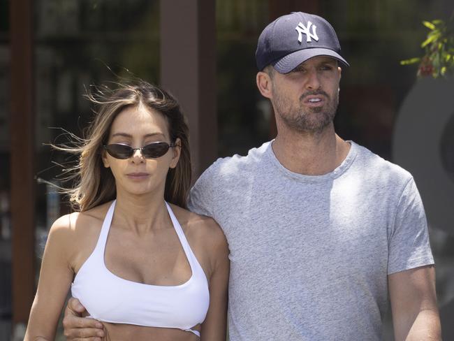 Nadia and Pete strolled around Byron Bay. Picture: Media Mode