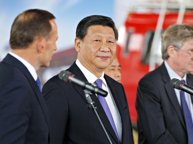 President Xi Jinping during his visit to Hobart in 2014.