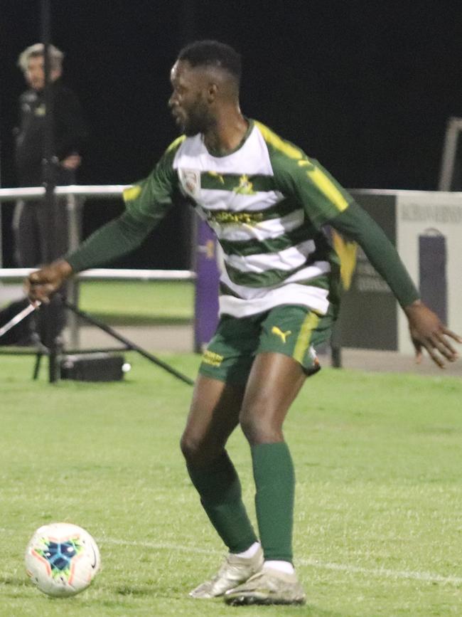 Pride striker Wil Asante scored both goals in his team’s latest win. Picture: Kerryn Hyett