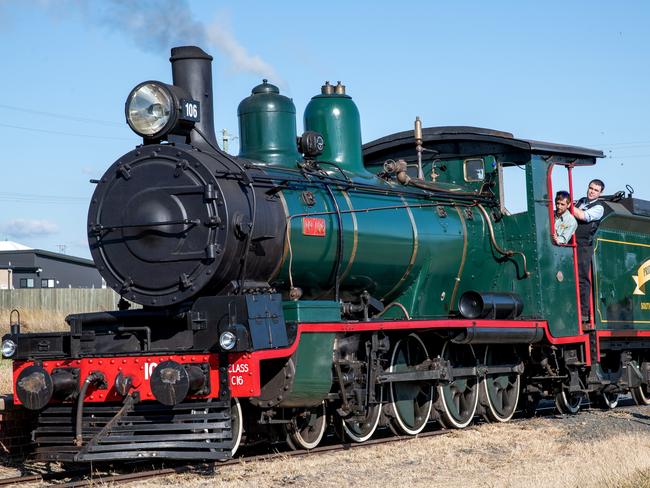 The "Pride of Toowoomba" takes it's first journey from Drayton Station to Wyreema. Saturday May 18th, 2024 Picture: Bev Lacey