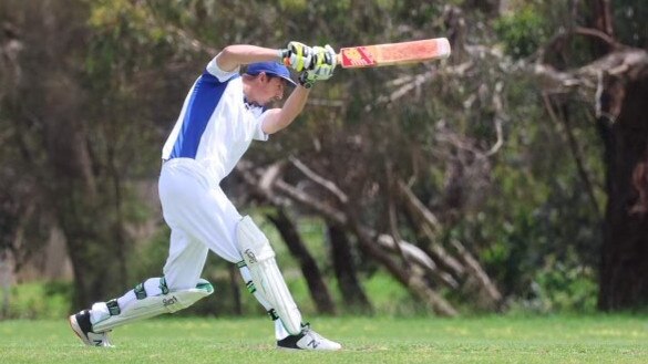 Ben King scored a whirlwind triple century for French Island. Picture: Jorja Gay