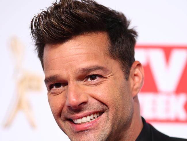 Ricky Martin at the 57th Annual Logie Awards at Crown Palladium. Picture: Getty