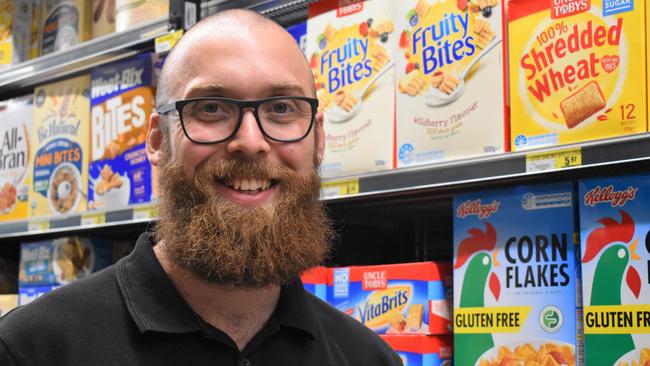 Perry's IGA grocery manager Kyle Honess. Picture: Heidi Petith