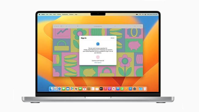 Mac users will be able to log into accounts using the Touch ID fingerprint reader instead of a password.