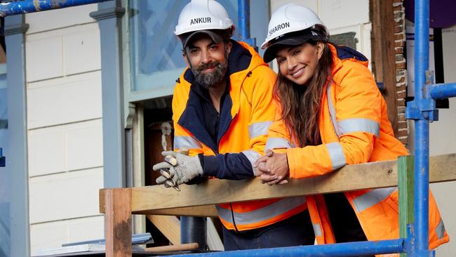 Ankur Dogra and Sharon Johal renovated the house, which Portelli took the goods from. Picture: Channel 9.