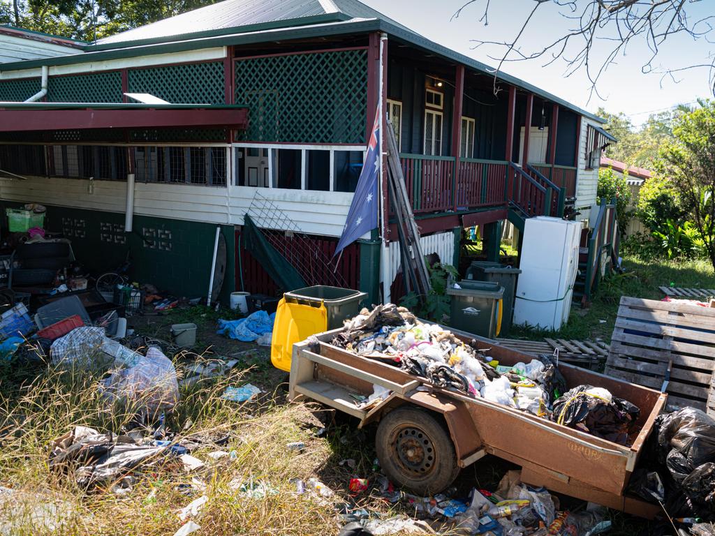 The house in Gin Gin, near Bundaberg, where Pheobe Bishop was living before she disappeared. Picture: NewsWire