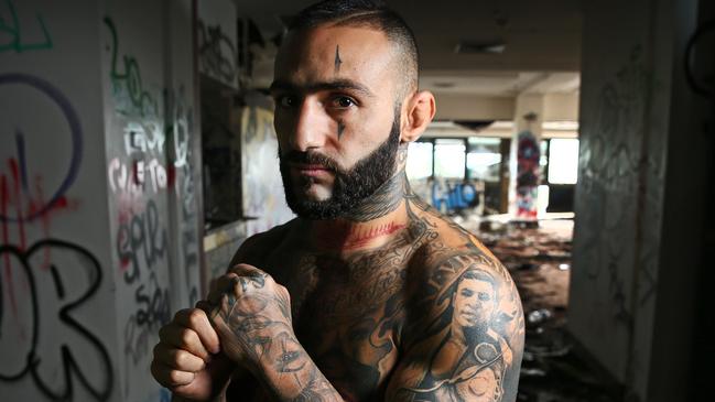 UFC fighter Ashkan Mokhtarian pictured ahead of his UFC fight in Sydney. Picture: Richard Dobson