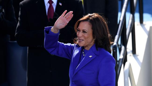 Kamala Harris makes history as the first woman to be Vice-President of the US. Picture: AFP