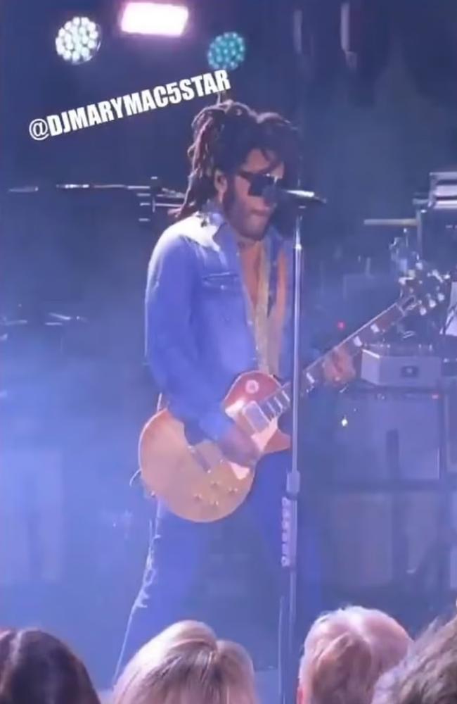 Lenny Kravitz was the star attraction at Salesforce’s party in Davos in 2020.