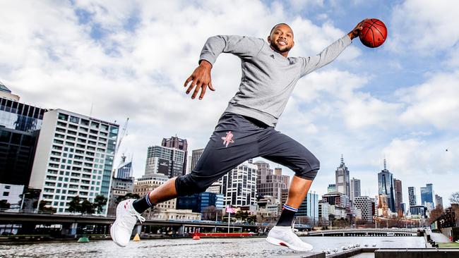 Houston Rockets star Eric Gordon in Melbourne. Picture: Tim Carrafa